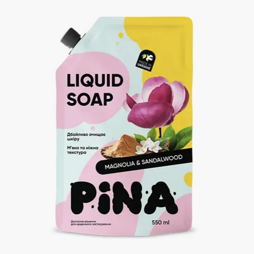 Pina рідке мило дой-пак 550мл Magnolia and sandalwood